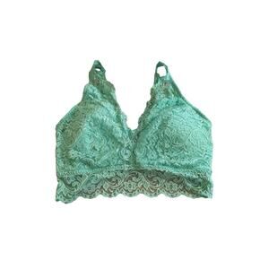 Smart & Sexy Light Aqua Lace Bralette Size XXL
